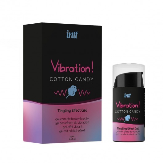 Жидкий вибратор Vibration Cotton Candy с ароматом сахарной ваты - 15 мл. - INTT - купить с доставкой в Уссурийске