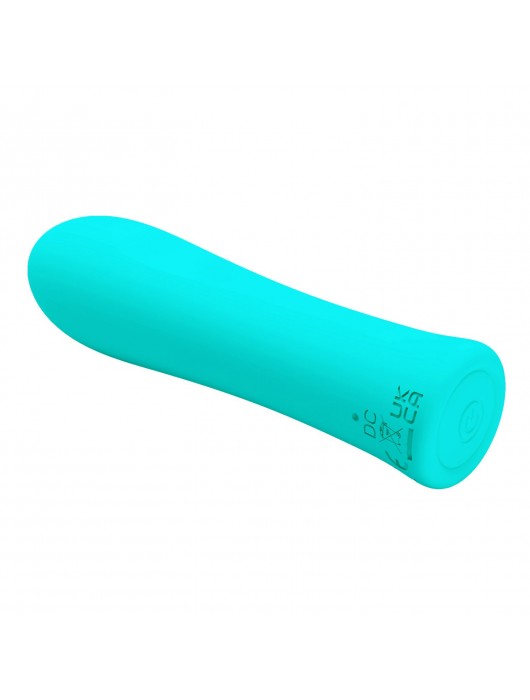 Мятный мини-вибратор Alfreda - 10,2 см. - Baile