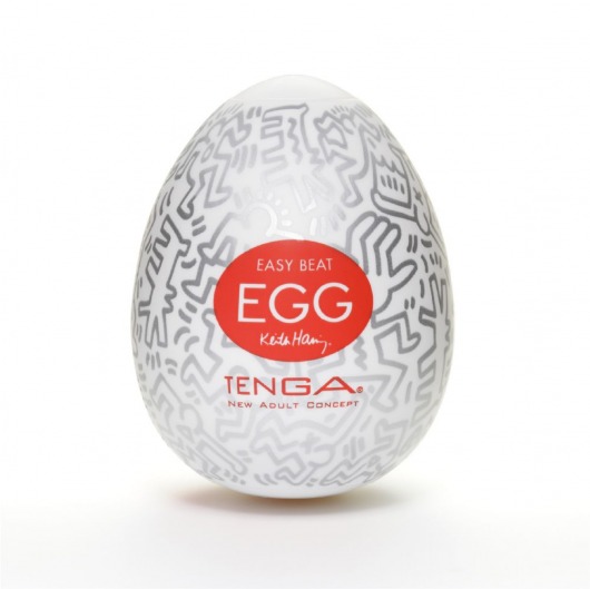 Мастурбатор-яйцо Keith Haring EGG PARTY - Tenga - в Уссурийске купить с доставкой
