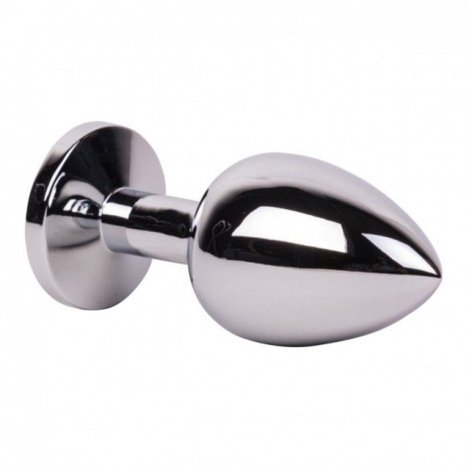 Большой стальной плаг с розовым кристаллом Pink Bubble Gum - 9,5 см. - Erotic Fantasy - купить с доставкой в Уссурийске