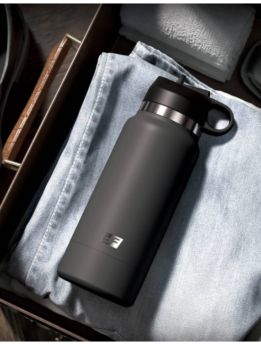 Серый мастурбатор в виде бутылки F*ck Flask - Pipedream - в Уссурийске купить с доставкой