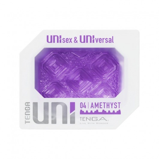 Фиолетовый мастурбатор-стимулятор Tenga Uni Amethyst - Tenga - в Уссурийске купить с доставкой