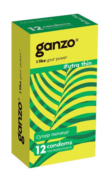 Ультратонкие презервативы Ganzo Ultra thin - 12 шт. - Ganzo - купить с доставкой в Уссурийске