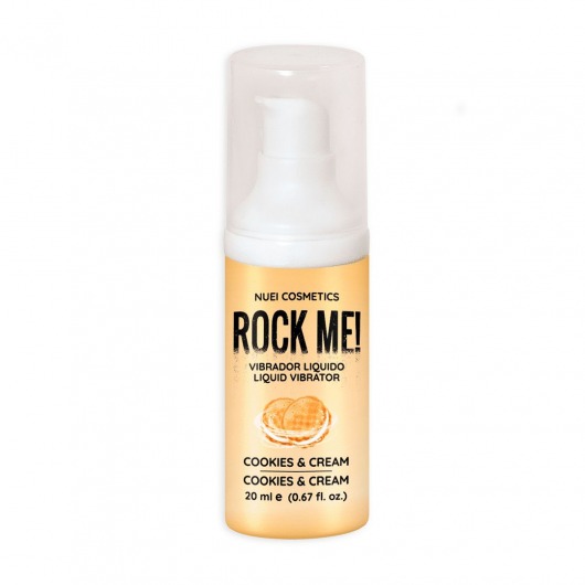 Жидкий вибратор Nuei Rock Me! с ароматом печенья и сливок - 20 мл. - Nuei cosmetics - купить с доставкой в Уссурийске