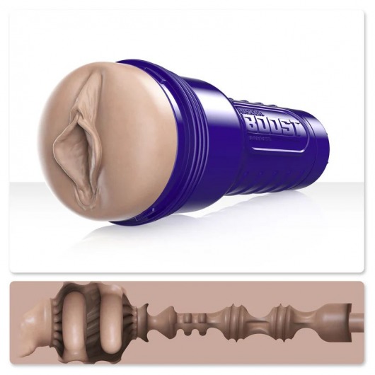 Телесный мастурбатор-вагина Fleshlight Boost Bang - Fleshlight - в Уссурийске купить с доставкой