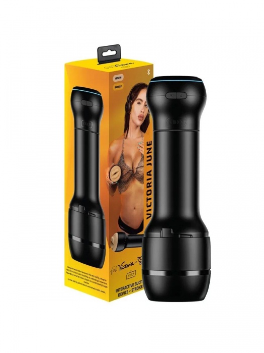 Мастурбатор-ротик с интерактивной насадкой PowerBlow   FeelVictoria Mouth - Kiiroo - в Уссурийске купить с доставкой