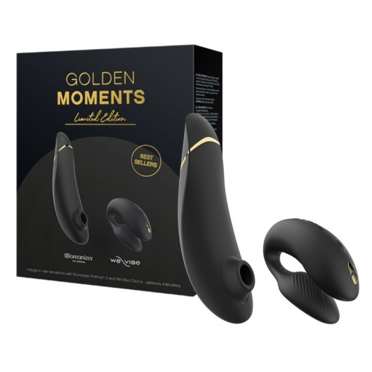 Набор для пар Golden Moments: Womanizer Premium 2 и We-Vibe Chorus - Womanizer купить в Уссурийске с доставкой в Orgasmix.ru Набор для пар Golden Moments: Womanizer Premium 2 и We-Vibe Chorus - Womanizer