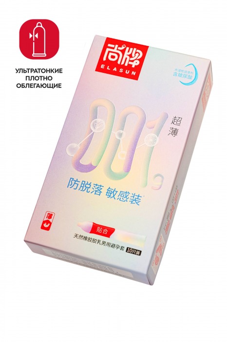 Ультратонкие облегающие презервативы Elasun Slim Fit - 10 шт. - Elasun - купить с доставкой в Уссурийске