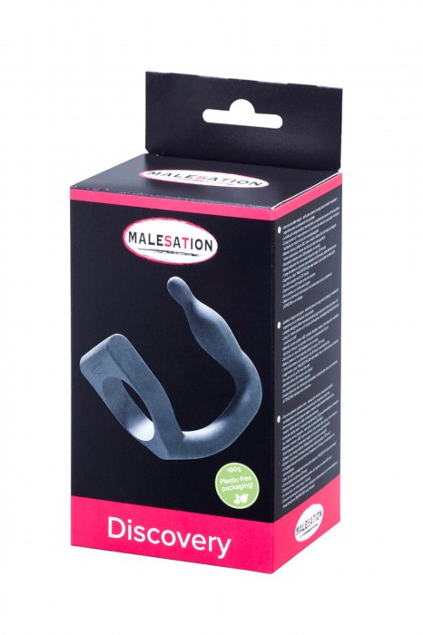 Эрекционное кольцо с вибровтулкой Discovery - MALESATION - в Уссурийске купить с доставкой