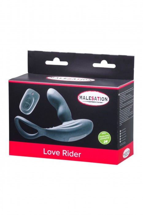 Стимулятор простаты с эрекционным кольцом Love Rider - MALESATION - в Уссурийске купить с доставкой