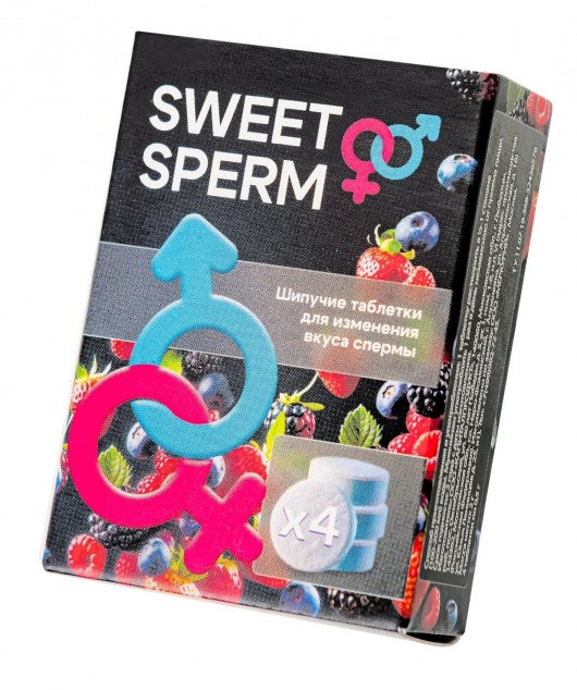 Шипучие таблетки для мужчин Sweet Sperm для изменения вкуса спермы (4 шт. по 0,5 гр.) - Капиталпродукт - купить с доставкой в Уссурийске