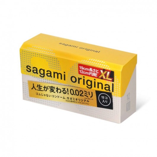 Презервативы увеличенного размера Sagami Original 0.02 XL-size - 12 шт. - Sagami - купить с доставкой в Уссурийске