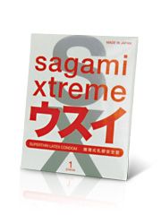 Ультратонкий презерватив Sagami Xtreme SUPERTHIN - 1 шт. - Sagami - купить с доставкой в Уссурийске