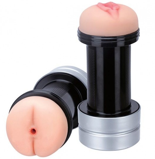 Мастурбатор 2-в-1 REALSTUFF 2 IN 1 HUMMER ANUS   VAGINA: вагина и анус - Dream Toys - в Уссурийске купить с доставкой