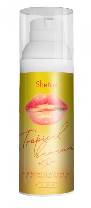 Интимная гель-смазка Shefox Premium «Тропический банан» - 50 мл. - Shefox - купить с доставкой в Уссурийске