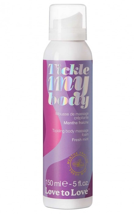 Массажная хрустящая пенка Tickle My Body Fresh Mint с ароматом мяты - 150 мл. - Love to Love - купить с доставкой в Уссурийске