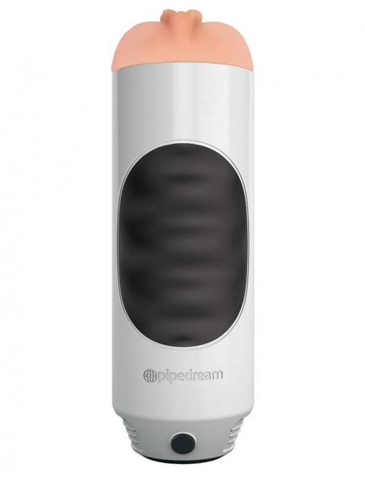 Мастурбатор-вагина Extreme Toyz Mega Grip Vibrating Stroker Mouth - Pipedream - в Уссурийске купить с доставкой