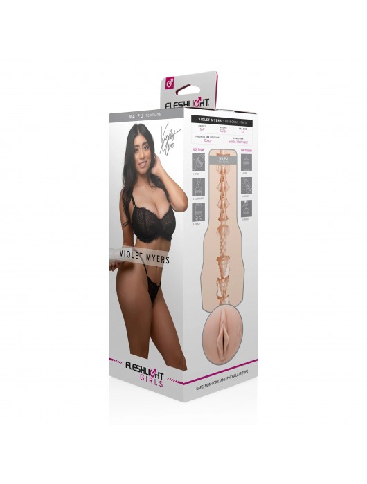 Мастурбатор-вагина Fleshlight Girls - Violet Myers Waifu - Fleshlight - в Уссурийске купить с доставкой