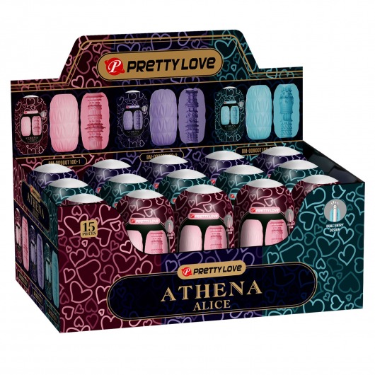 Набор из 15 мастурбаторов Athena Alice - Baile - в Уссурийске купить с доставкой