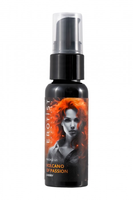 Гель с эффектом вибрации Volcano Of Passion со вкусом вишни - 25 мл. - Erotist Lubricants - купить с доставкой в Уссурийске