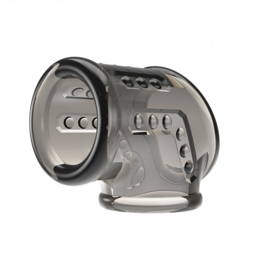 Дымчатая насадка на пенис и мошонку - Baile - в Уссурийске купить с доставкой