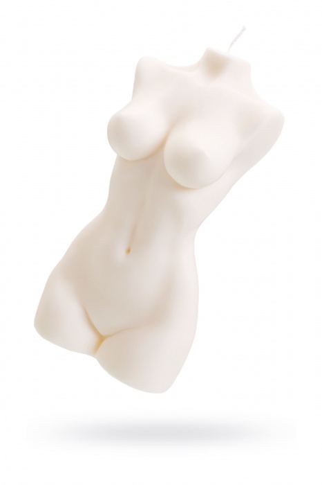 Белая интерьерная свеча в форме женского торса - 850 гр. - Pecado - купить с доставкой в Уссурийске