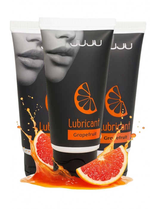 Набор из 3 съедобных лубрикантов JUJU со вкусом грейпфрута - JuJu - купить с доставкой в Уссурийске