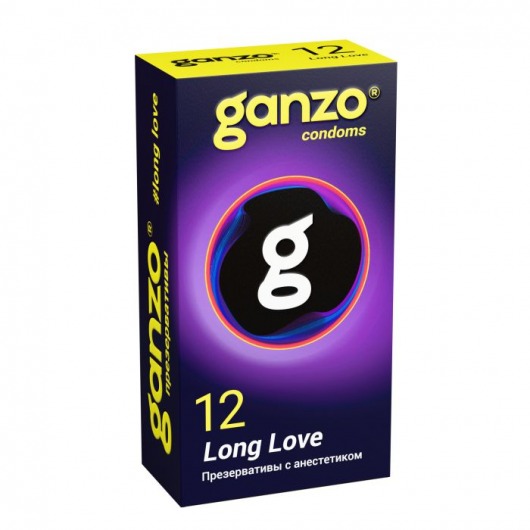 Презервативы с анестетиком для продления удовольствия Ganzo Long Love - 12 шт. - Ganzo - купить с доставкой в Уссурийске