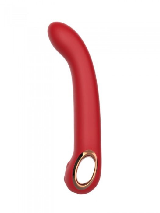 Красный силиконовый вибратор с загнутым кончиком - 22,1 см. - Secwell купить в Уссурийске с доставкой в Orgasmix.ru Красный силиконовый вибратор с загнутым кончиком - 22,1 см. - Secwell