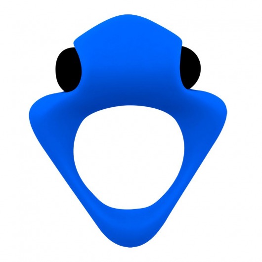 Синее эрекционное кольцо Wooomy Tribeс с вибрацией - Adrien Lastic - в Уссурийске купить с доставкой