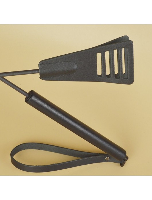 Черный кожаный стек «Сириус» - 60 см. - Sitabella - купить с доставкой в Уссурийске