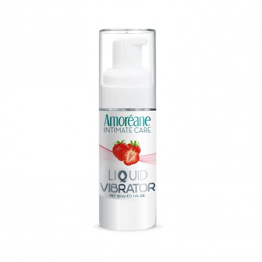 Жидкий вибратор со вкусом клубники Amoreane Strawberry - 30 мл. - Amoreane - купить с доставкой в Уссурийске