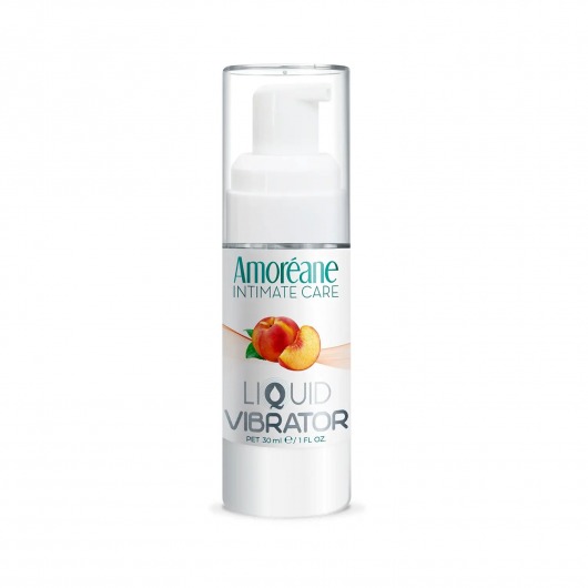 Жидкий вибратор со вкусом персика Amoreane Peach - 30 мл. - Amoreane - купить с доставкой в Уссурийске