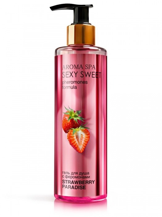 Гель для душа с феромонами и ароматом клубники Strawberry Paradise - 200 мл. -  - Магазин феромонов в Уссурийске