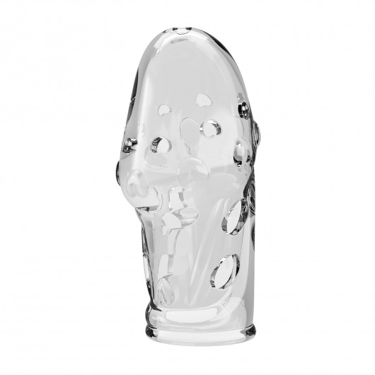 Прозрачная насадка на пенис Booker - 8 см. - Baile - в Уссурийске купить с доставкой