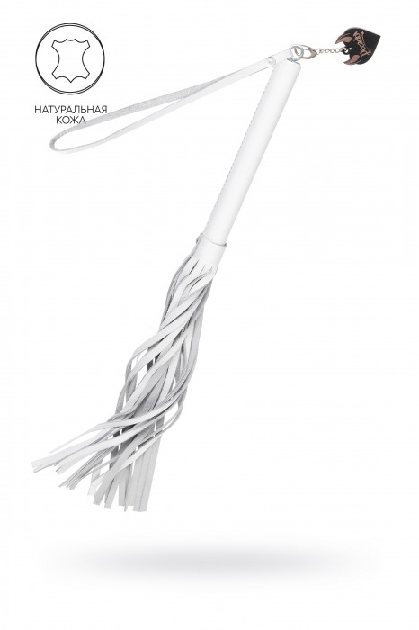 Белая кожаная плеть - 50 см. - Pecado - купить с доставкой в Уссурийске
