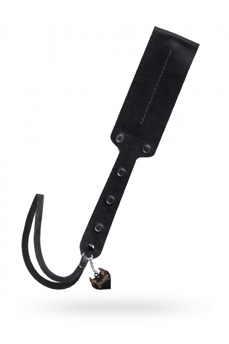 Черный кожаный пэддл - 32 см. - Pecado - купить с доставкой в Уссурийске