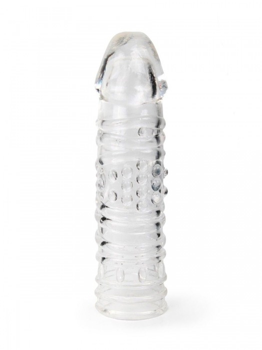 Прозрачная закрытая насадка на пенис - 17 см. - Sex Expert - в Уссурийске купить с доставкой