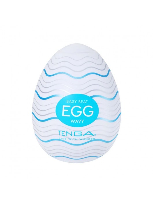 Мастурбатор-яйцо Tenga Egg Wavy - Tenga - в Уссурийске купить с доставкой