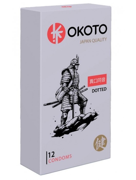 Точечные презервативы OKOTO Dotted - 12 шт. - Sitabella - купить с доставкой в Уссурийске