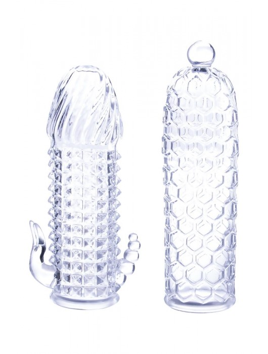 Набор из 2 прозрачных насадок на член Seductive Tickler Sleeves Set - NMC - в Уссурийске купить с доставкой