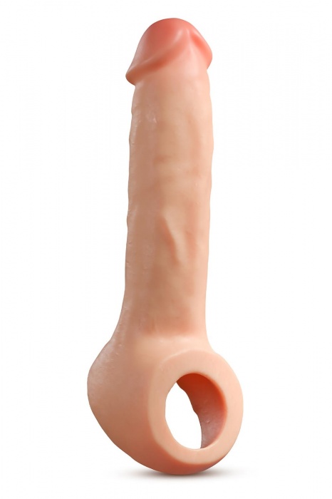 Телесная насадка-удлинитель Thrive 8.75 Inch Realistic Penis Extender Sleeve - 22,2 см. - Blush Novelties - в Уссурийске купить с доставкой