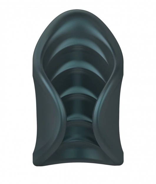 Серый сквозной мастурбатор с вибрацией Manwan Starter - Manwan - в Уссурийске купить с доставкой