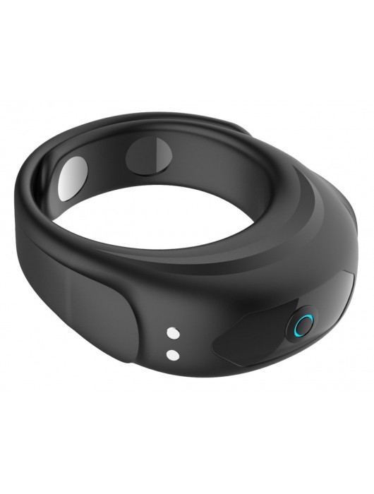 Черное эрекционное виброкольцо на ремешках - Boys of Toys - в Уссурийске купить с доставкой