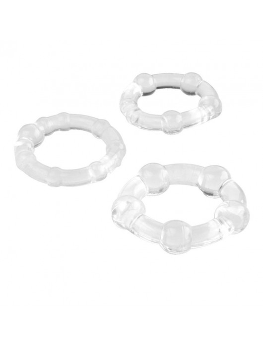Набор из 3 эрекционных прозрачных колец - Boys of Toys - в Уссурийске купить с доставкой