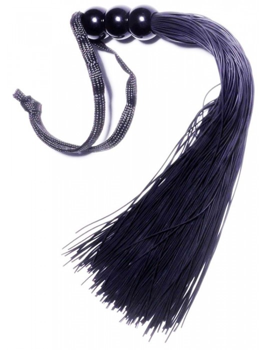 Черная силиконовая плетка - 25,4 см. - Boys of Toys - купить с доставкой в Уссурийске