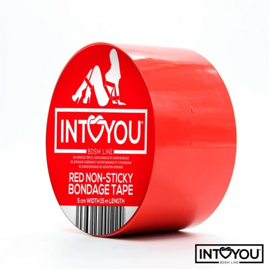 Красный скотч для фиксации Non-Sticky Bondage Tape - 15 м. - Intoyou - купить с доставкой в Уссурийске