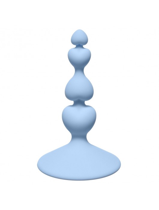 Голубая анальная пробка Sweetheart Plug Blue - 10 см. - Lola Games