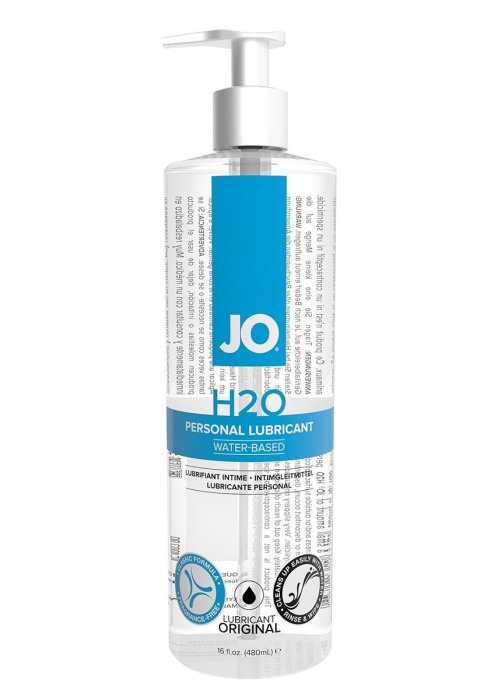 Лубрикант на водной основе JO Personal Lubricant H2O с дозатором - 480 мл. - System JO - купить с доставкой в Уссурийске