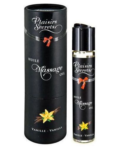 Массажное масло с ароматом ванили Huile de Massage Gourmande Vanille - 59 мл. - Plaisir Secret - купить с доставкой в Уссурийске